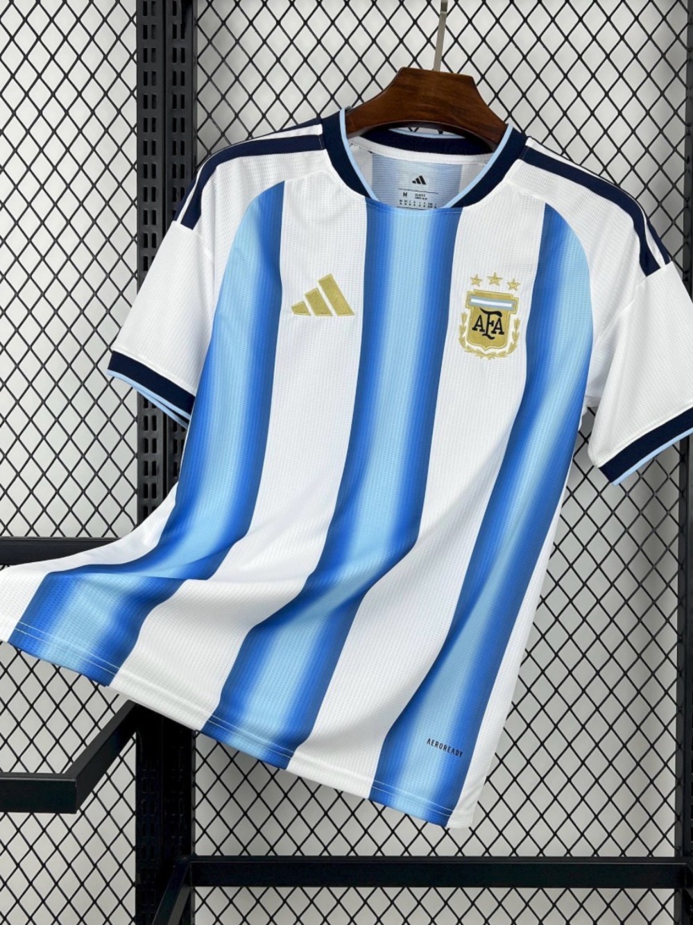 adidas Men's Argentina Football Jersey - White & Blue